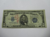 United States Silver Certificate Five Dollar Bill