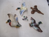 Vintage Duck Wall Pocket & Decorations