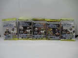 Pacific Football 2002 Lot of Five Factory Sealed Packs from Store Closeout