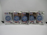 Pro Set Platinum NFL 1991 Series 1 Lot of Five Factory Sealed Packs from Store Closeout