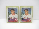 2 Count Lot of 1985 Topps Roger Clemens Red Sox Rookie Baseball Cards