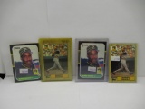 4 Count Lot of BARRY BONDS Topps & Donruss Rookie Baseball Cards