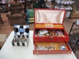 2 Jewelry Boxes w/ Contents