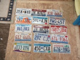 15 License Plates