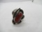 Dark Red Coral Old Pawn Sterling Silver Ring Size 6