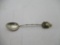 TOKYO Amazing Artisan Painted Ivory & Sterling Silver Bamboo Style Spoon