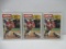 3 Card Lot of 1987 Topps JERRY RICE 2nd Year Football Cards