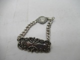 Heavy Antique Artist Signed Sterling Silver Filigree Style Chain Bracelet - 29 Grams