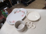Misc Pottery and Napkin Rings. NO SHIPPING