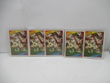 5 Card Lot of 1984 Topps DAN MARINO Dolphins In Action ROOKIE Football Cards