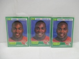 3 Card Lot of 1989 Score DERRICK THOMAS Chiefs Rookie Football Cards