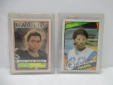 2 Card Lot of Running Back Rookie Cards - 1983 Topps Marcus Allen & 1984 Topps Eric Dickerson