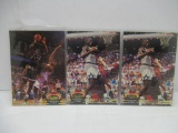 3 Card Lot of 1992-93 Stadium Club SHAQUILLE O'NEAL Magic Lakers ROOKIE Basketball Cards