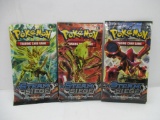 3 Sealed Pokemon XY Steam Siege 10 Card Booster Packs