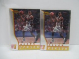 2 Card Lot of 1996-97 Bowman's Best ALLEN IVERSON 76ers ROOKIE Basketball Cards