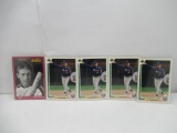 5 Card Lot of 1991 JEFF BAGWELL Rookie Baseball Cards - 4 Upper Deck & 1 Studio