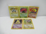 Lot of 5 vintage Pokemon Holo Holigraphic cards from collection