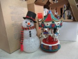 Horse Carousel and Snowman. NO SHIPPING