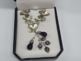 Silver Tested and Amethyst Bead (faceted) 20