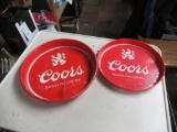 2 Vintage Coors Light Trays
