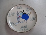 Bubs Bunny and Witch Hazel plate. NO SHIPPING.