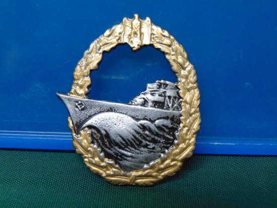 Replica WWII Nazi Germany Badge - Kriegsmarine Destroyer