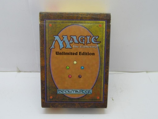VERY RARE Magic the Gathering Unlimited Starter Deck Box with Rulebook - Empty