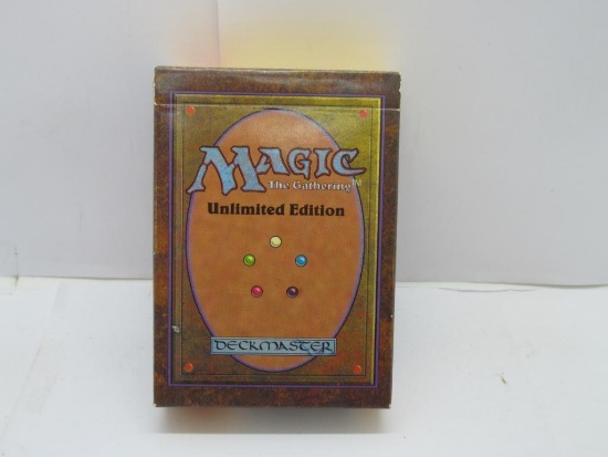 VERY RARE Magic the Gathering Unlimited Starter Deck Box with Rulebook - Empty