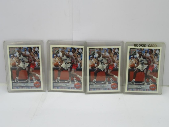 4 Card Lot of 1992-93 Upper Deck McDonalds Shaquille O'Neal Rookie Basketball Cards