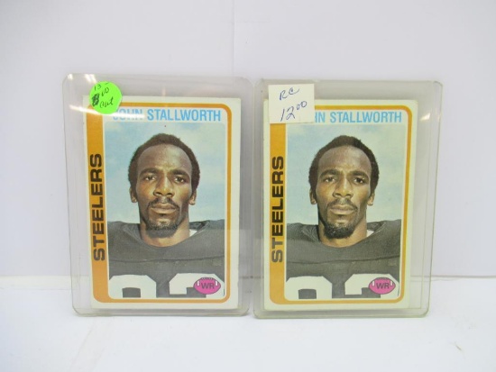 2 Card Lot of 1978 Topps John Stallworth Steelers Rookie Football Cards