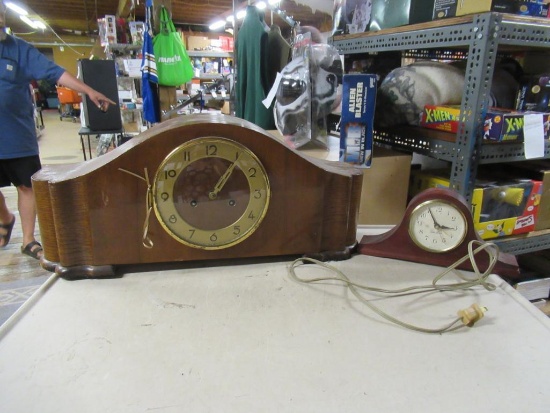 2 Vintage Mantle Style Clocks. NO SHIPPING