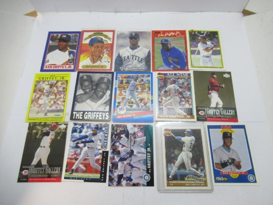 15 Card Lot of Ken Griffey Jr. Seattle Mariners Baseball Cards