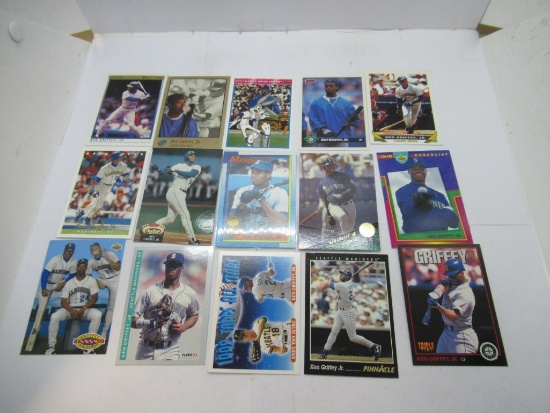 15 Card Lot of Ken Griffey Jr. Seattle Mariners Baseball Cards