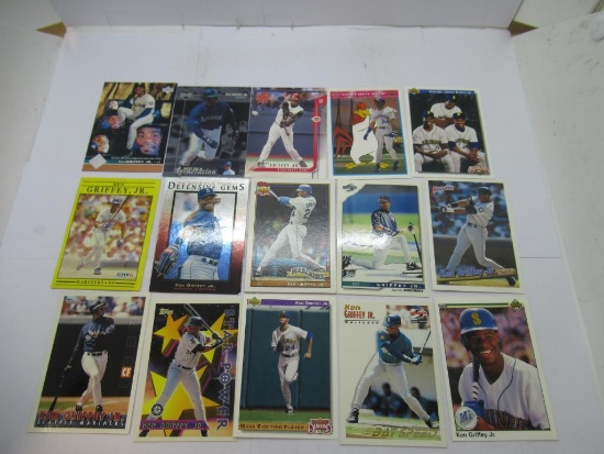 15 Card Lot of Ken Griffey Jr. Seattle Mariners Baseball Cards