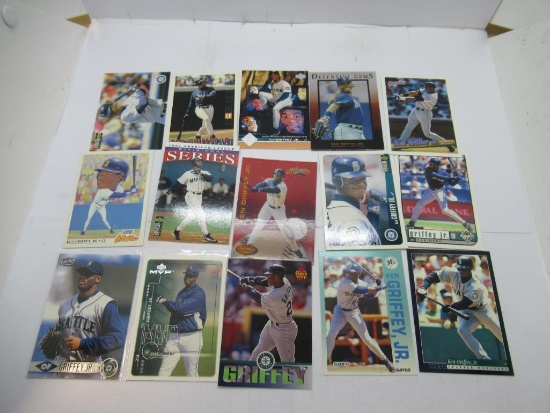 15 Card Lot of Ken Griffey Jr. Seattle Mariners Baseball Cards