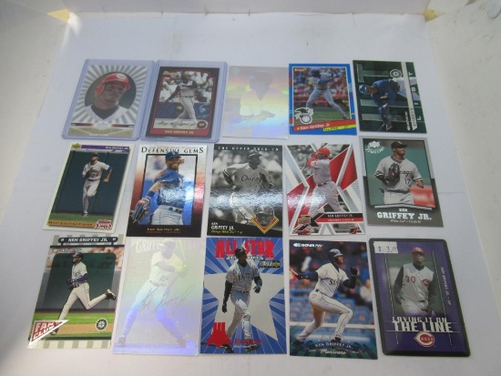 15 Card Lot of Ken Griffey Jr. Seattle Mariners Baseball Cards