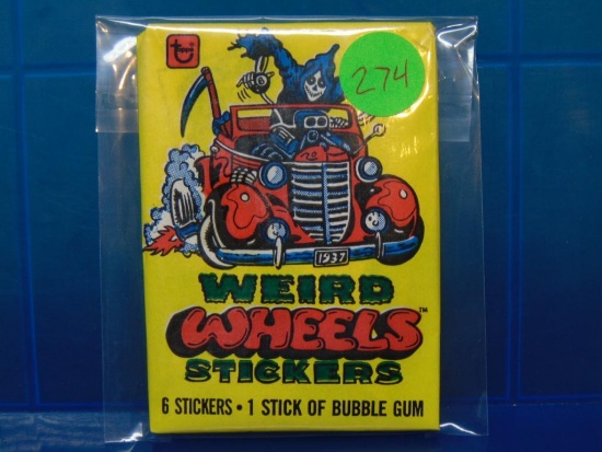 1980 Weird Wheels Trading Cards - Sealed Wax Pack