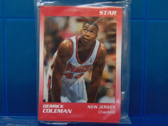 1991 Star Basketball Cards - Derrick Coleman Set - Sealed