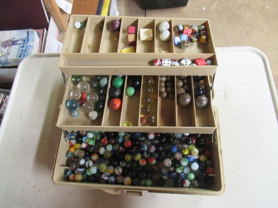 Tackle Box Filled w/ Marbles