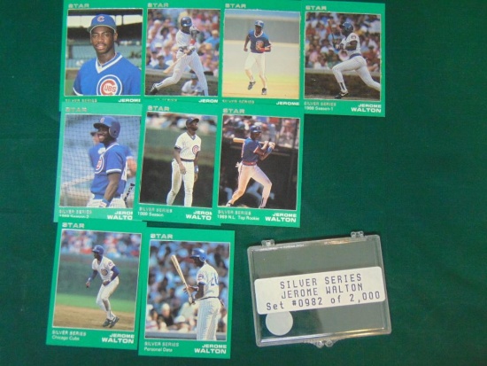 1990 Star Baseball Silver Series Trading Cards - Jerome Walton Set