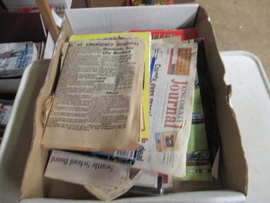 Old Newspaper Articles, Magazines and more. NO SHIPPING