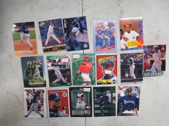 15 Card Lot of Ken Griffey Jr. Seattle Mariners Baseball Cards
