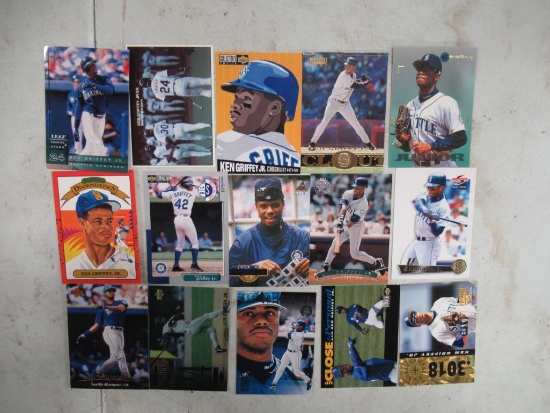 15 Card Lot of Ken Griffey Jr. Seattle Mariners Baseball Cards