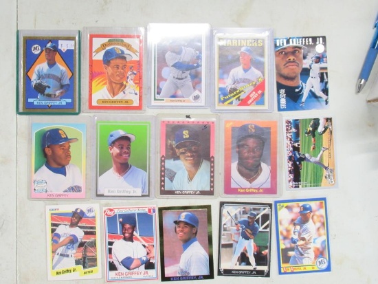 15 Card Lot of Ken Griffey Jr. Seattle Mariners Baseball Cards