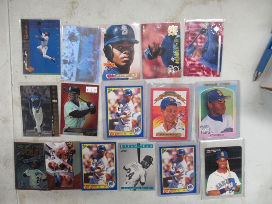 15 Card Lot of Ken Griffey Jr. Seattle Mariners Baseball Cards
