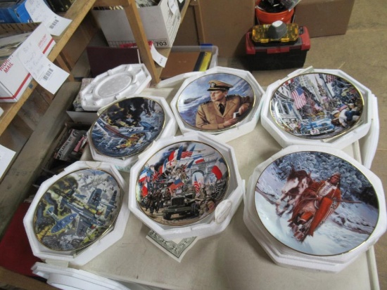 Large Lot of Collector Plates w/ COA. NO SHIPPING