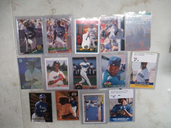 15 Card Lot of Ken Griffey Jr. Seattle Mariners Baseball Cards
