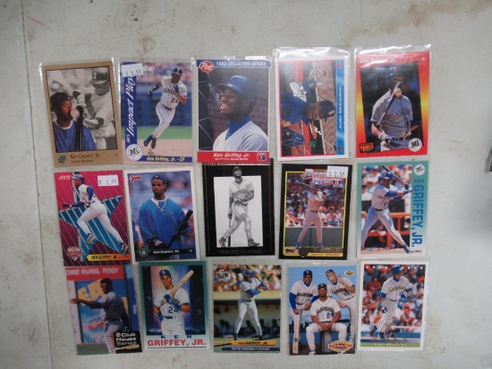 15 Card Lot of Ken Griffey Jr. Seattle Mariners Baseball Cards