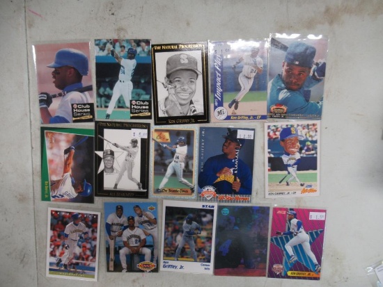 15 Card Lot of Ken Griffey Jr. Seattle Mariners Baseball Cards