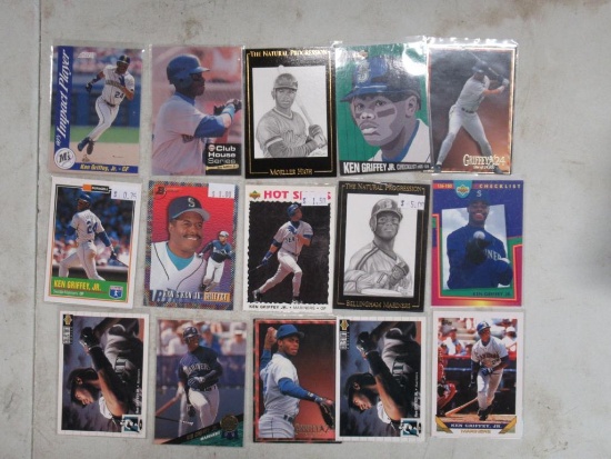 15 Card Lot of Ken Griffey Jr. Seattle Mariners Baseball Cards